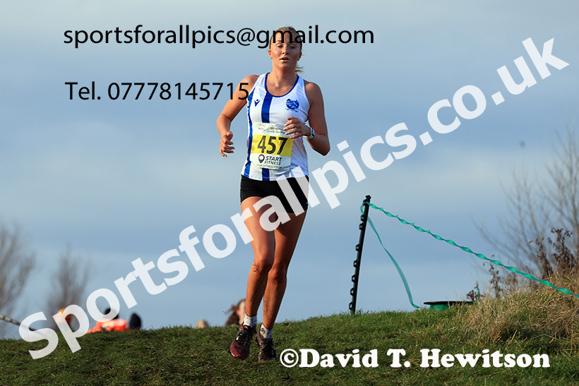 Womens under-17s and under-20s 2024 NECAA Cross Country Champs., Temple Park, South Shields. Photo: David T. Hewitson/Sports for All Pics